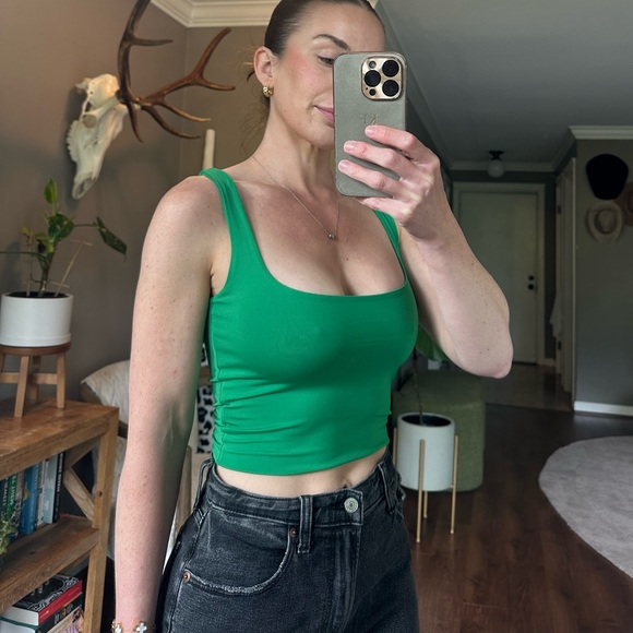 green + pink women’s crop tanks xs - Picture 4 of 6